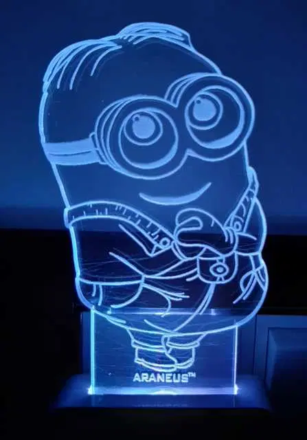 Unicept Minions LED 3D Illusion 7 Color Changing Night Lamp, Multicolor, NE-68