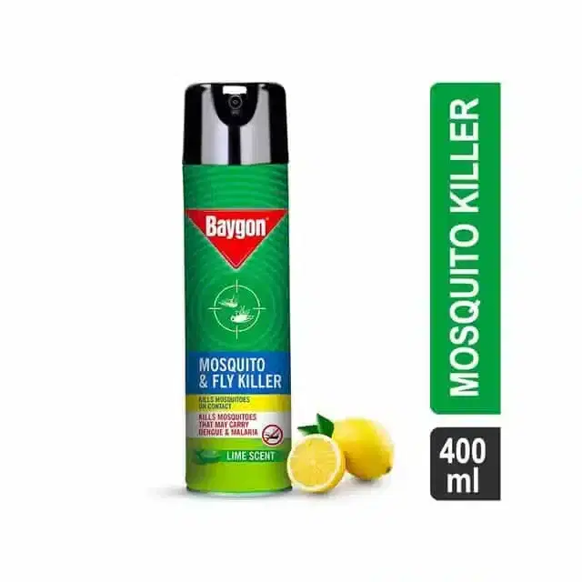 Baygon Fly Lime Scent Mosquito Killer (Spray) 400 ml