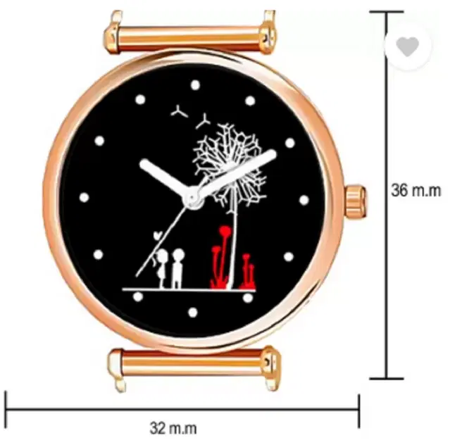 Leather Strap Analog Watch for Women & Girls (Multicolor)