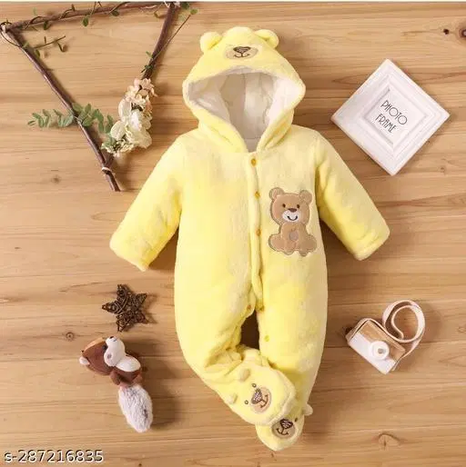 Polyester Rompers for Kids (Multicolor, 0-3 Months)