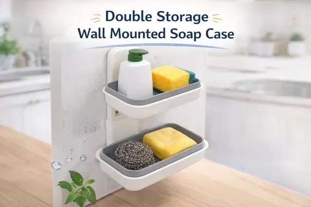 Double Storage Wall Mounted Soap Case