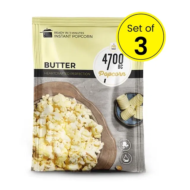 4700 BC Instant Butter Popcorn 3X32 g (Pack of 3)