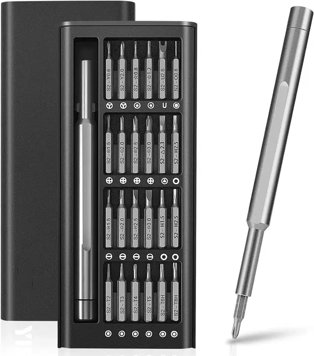 Ruzan Premium 24-in-1 Precision Magnetic Small Combination Screwdriver Set, Multicolor, Set of 1