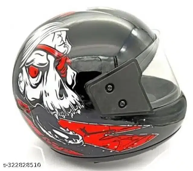 Full Face Helmet for Men & Women, Black & Red