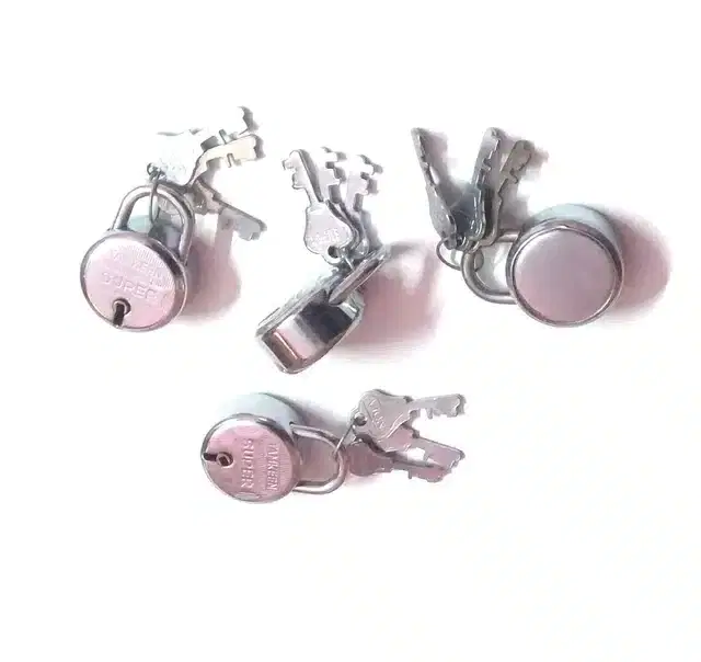 Bags Suitcase Locks, Silver, Pack of 2