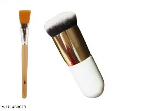 Personal and Professional Use face pack brush and Foundation makeup  brush ( 2 Item)
