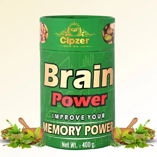 BRAIN POWER PRASH 400gm, Helps maintain concentration and memory, (Pack of 1)