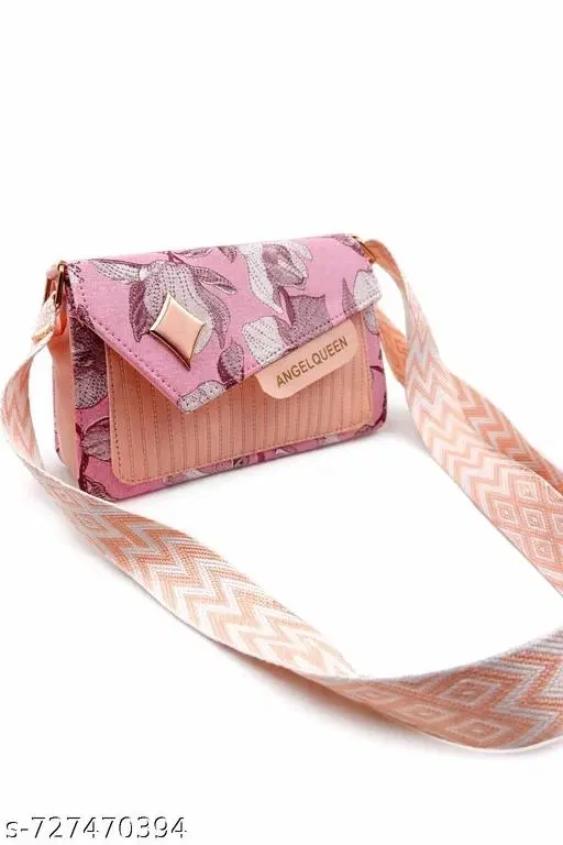 TRUE FASHION. Sling Bag for Women (Pink, Free size)