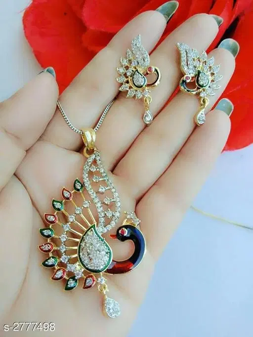 Chic Pendent Set for Women (Multicolor, Free Size)