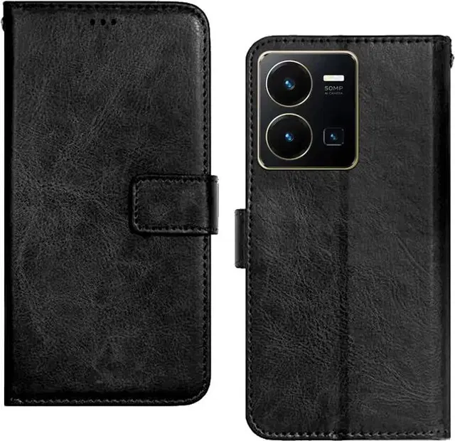 Flip Mobile Cover for Vivo Y35, Multicolor