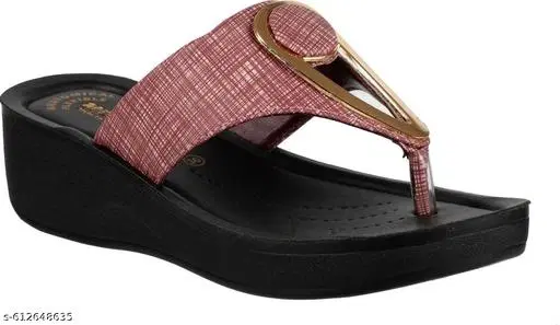 Aerowalk Flip-flops for Women (Black, 8) Pack of 2