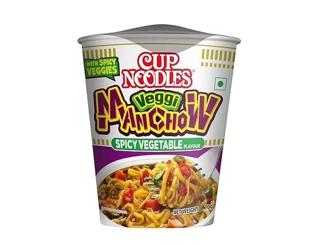 Top Ramen Veggie Manchow Cup Noodles 2X70 g (Pack Of 2)