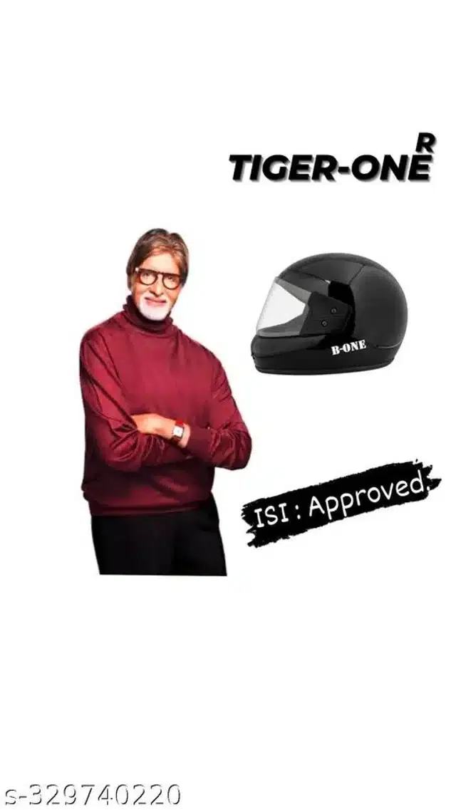 Full Face Helmet for Men & Women, Black