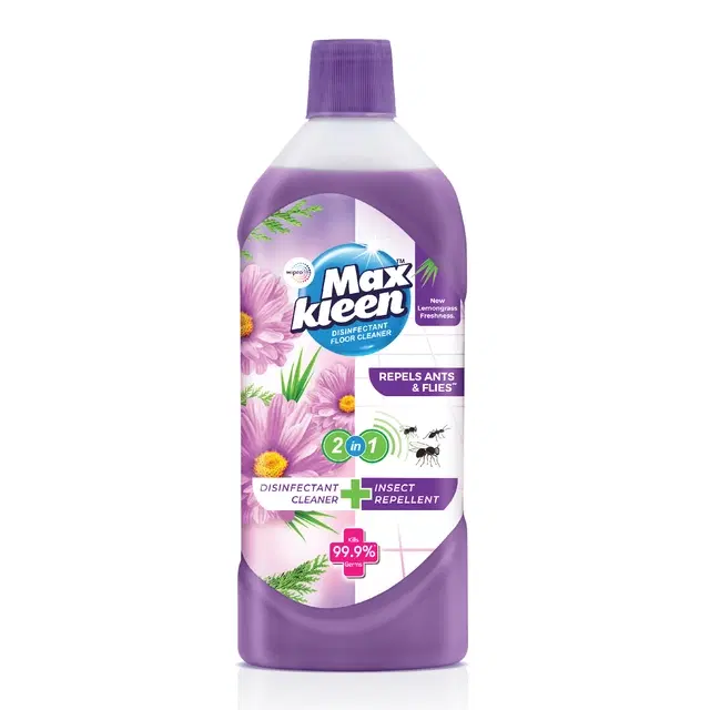 Maxkleen 2In1 Insect Repellent With Natural Oils,Disinfectant Surface & Floor Cleaner Liquid 625 ml