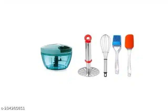 Stainless Steel Kitchen Tools Set, Multicolor, Set of 5