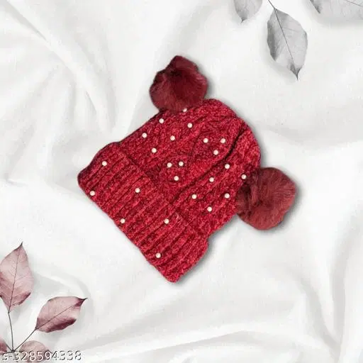 Woolen Caps for Kids 1 (Multicolor, 2-3 Years)