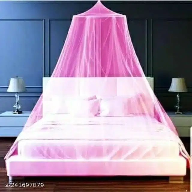 Nylon Mosquito Net, Pink, 6.7x6.5 Feet