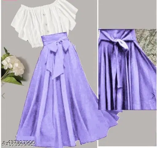Polyester Solid Dress for Girls, Purple (3-4 Years)