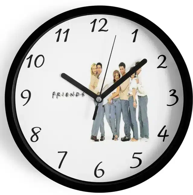 Analog Wall Clock for Home, Multicolor, 7 Inches
