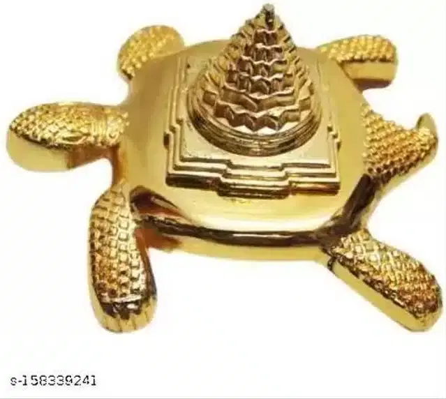 Turtle Meru Yantra Showpieces, Gold