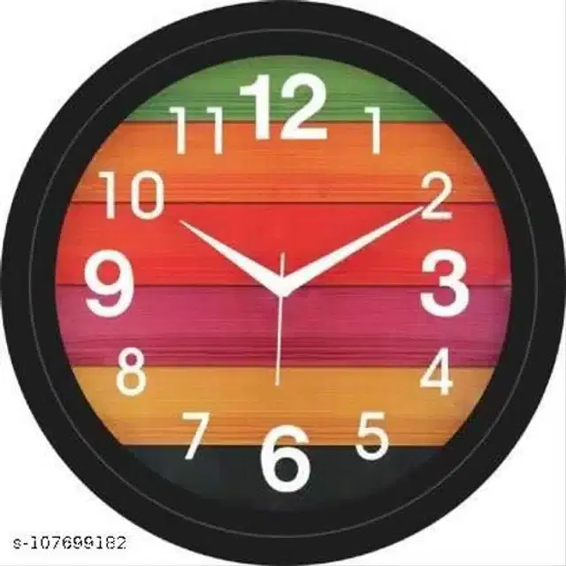 Designer Analog Wall Clock, Multicolor