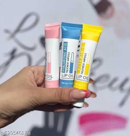 Multi Falvour Lip Gloss, Multicolor, Pack of 3