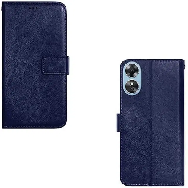 Flip Mobile Cover for OPPO A17, Multicolor