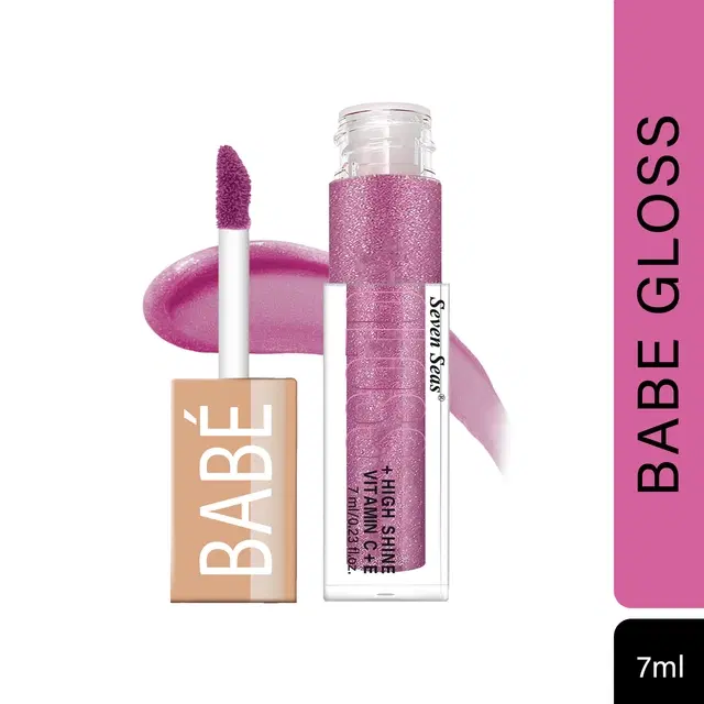 Seven Seas Babe Lip Gloss, Hot Pink