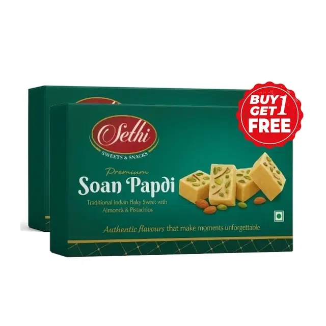 Sethi Soan Papdi 2X500 g (Buy 1 Get 1 Free)