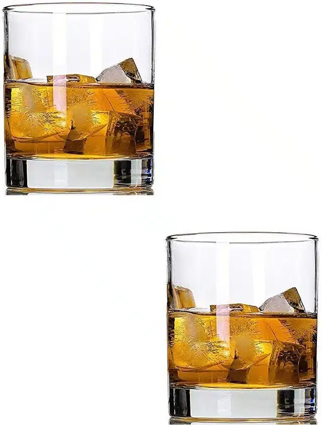 Liquor cum Cocktail Glasses, Transparent, 280 ml, Pack of 2