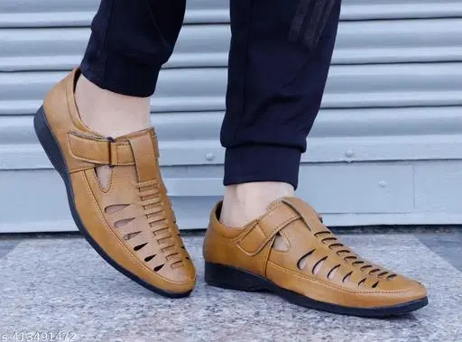 Sandals for Men (Tan, 6)