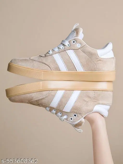 Shoetopia Girls Sneakers - Cream (7.5-8 Years)