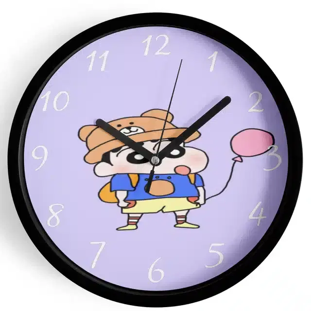 Shinchan Analog Wall Clock, Multicolor, 7 Inches
