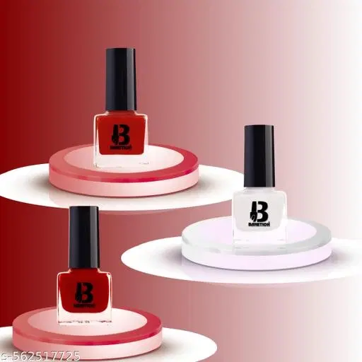 Banetion Matte Nail Polish, Multicolor, Pack of 3