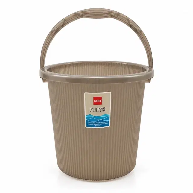 Cello Flute Bucket, 20 L, Assorted | Sturdy & Easy-Grip Handle