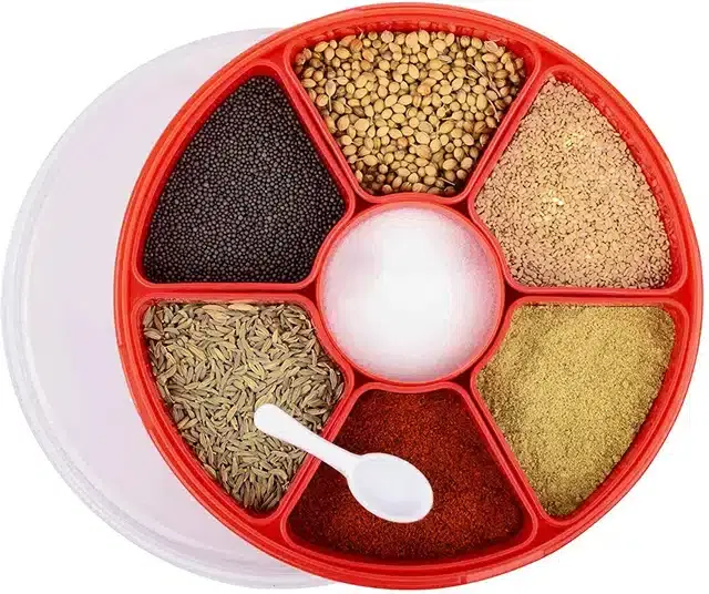 Plastic Spice Container, Red