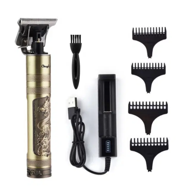 Stainless Steel Trimmer for Men & Women, Gold