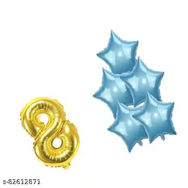 Birthday Decoration Kit, Multicolor, Set of 6