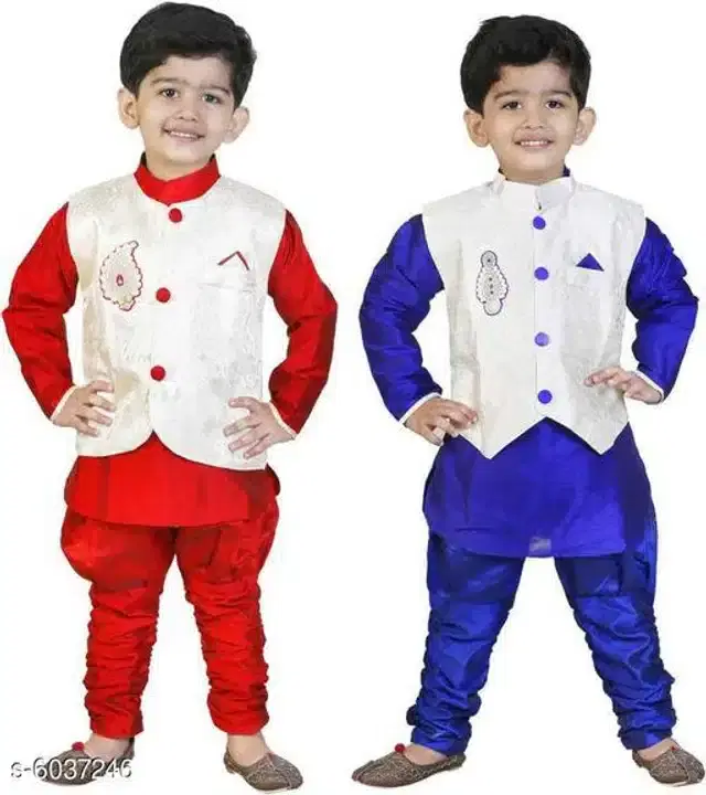 Sherwanis for Boys, Pack of 2 (Multicolor, 5-6 Years)