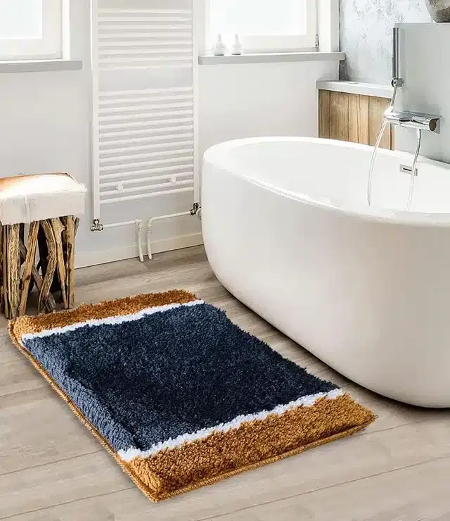 Microfiber Solid Bath Mats, Multicolor, 40x60 cm
