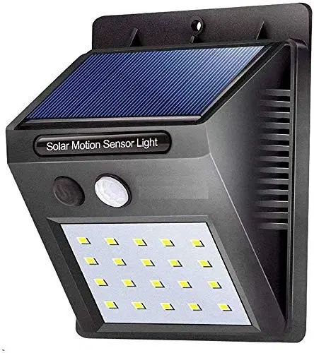 Plastic Backup Solar Lights, Black