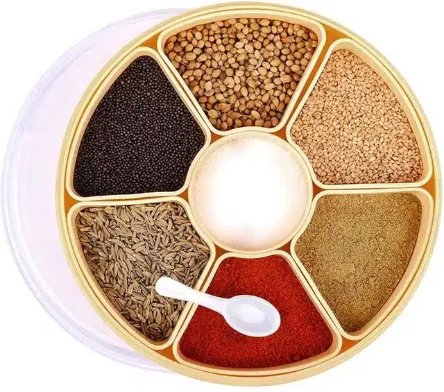 Plastic Spice Container, Brown