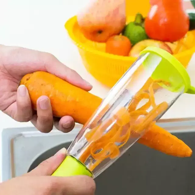 Smart Vegetable & Fruits Peeler For Kitchen, Pack of 1, Multicolor, PI-038