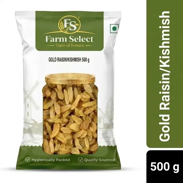 Farm Select Gold Raisin/Kishmish- 500 g