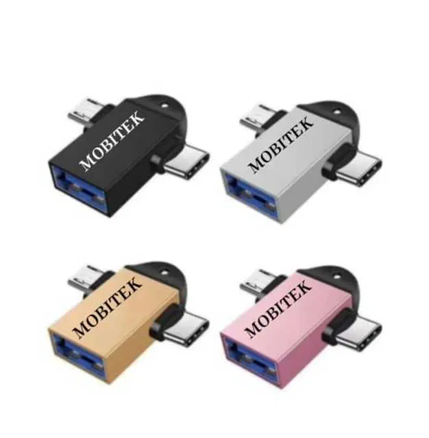 Rasu 2 In 1 Type C And Micro Otg Male To Usb A 3.0 Female High Speed Data Transfer, Pack Of 1, Assorted, M-122