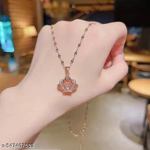 Rose Gold Cubic Zirconia Pendant