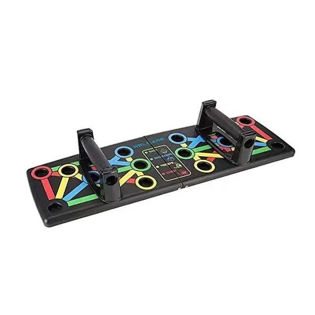 ABS Plastic Foldable Push Up Board for Men, Multicolor