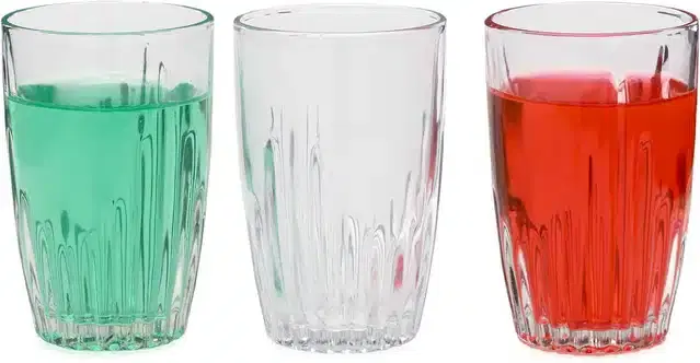 Fancy Water & Wine Glass, 200 ml, Pack of 3