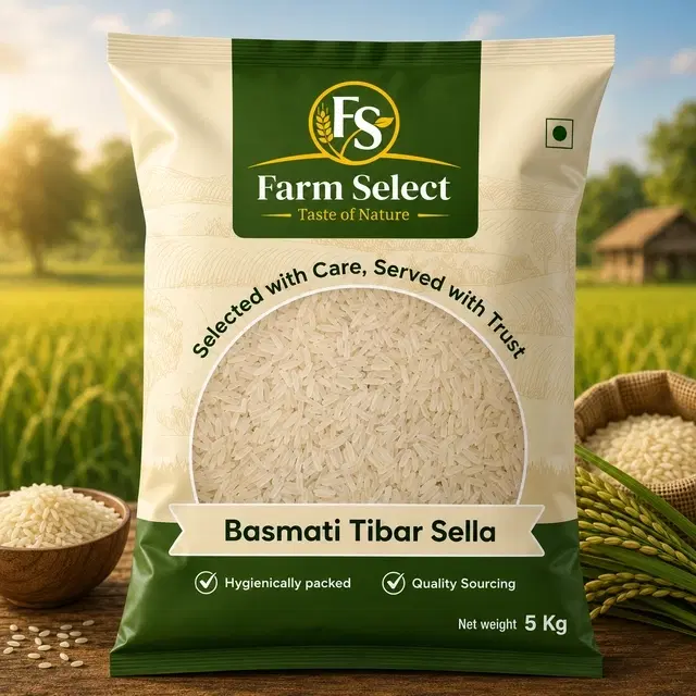 Farm Select Basmati Tibar Sella 5 Kg. 6.3mm