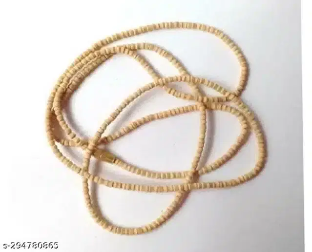 Wooden Tulsi Mala, Beige